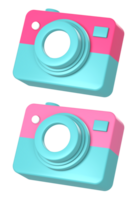 simple 3d digital camera icon illustration for UI UX web mobile apps social media ads design png