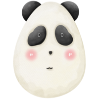 Panda in Easter egg so cute png