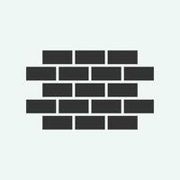 bricks vector icon. construction symbol vector design template