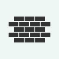 bricks vector icon. construction symbol vector design template