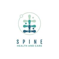 Chiropractic design logo vector illustration idea concept