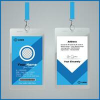 Modern and minimalist id card template vector