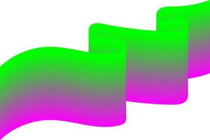 Ribbon Flag Using 3D Effect Vector illustration
