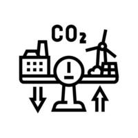 offset carbon line icon vector illustration