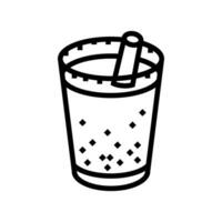 horchata mexican cuisine line icon vector illustration