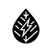 electricity biomass glyph icon vector illustration