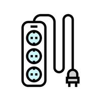 power strip energy conservation color icon vector illustration