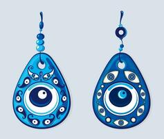 Vector graphic of a Turkish nazar or amulet to protect from the evil eye