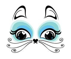 Cute cat vector.T-shirt Print.Love cards.Valentine's Day.animal print.Children illustration for School books and more.cartoon character.animal love vector