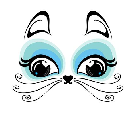 Cute Cat Eyes Vector Art, Icons, and Graphics for Free Download