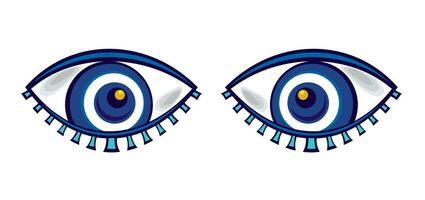 Eye icon. Open eye. A view or visibility symbol. Isolated vector illustration on white background.