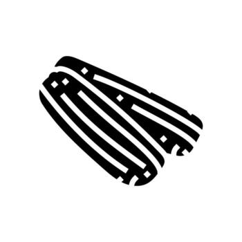 churros mexicano cocina glifo icono vector ilustración