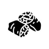 burritos mexican cuisine glyph icon vector illustration