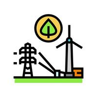 innovation electric grid color icon vector illustration