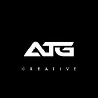 atg letra inicial logo diseño modelo vector ilustración