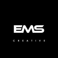 EMS Letter Initial Logo Design Template Vector Illustration
