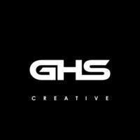 GHS Letter Initial Logo Design Template Vector Illustration