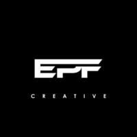 EPF Letter Initial Logo Design Template Vector Illustration