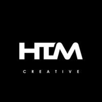 htm letra inicial logo diseño modelo vector ilustración