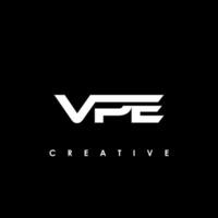 VPE Letter Initial Logo Design Template Vector Illustration
