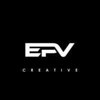EPV Letter Initial Logo Design Template Vector Illustration