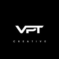 VPT Letter Initial Logo Design Template Vector Illustration