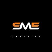 SME letra inicial logo diseño modelo vector ilustración