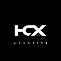 hcx letra inicial logo diseño modelo vector ilustración