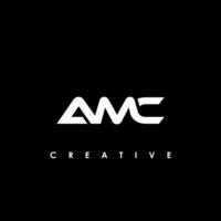 amc letra inicial logo diseño modelo vector ilustración