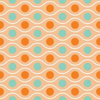 Retro geometric seamless pattern vector image