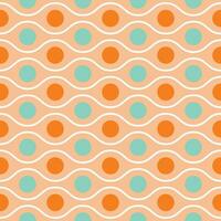 Retro geometric seamless pattern vector image