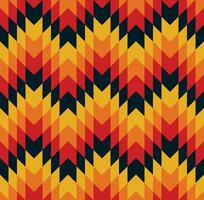 Retro geometric seamless pattern vector image