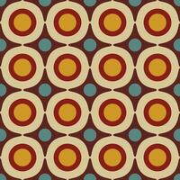 Retro geometric seamless pattern vector image