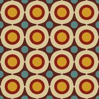 Retro geometric seamless pattern vector image