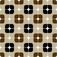 Retro geometric seamless pattern vector image
