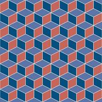 Retro geometric seamless pattern vector image