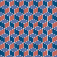 Retro geometric seamless pattern vector image