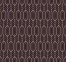 Retro geometric seamless pattern vector image