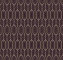 Retro geometric seamless pattern vector image