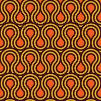 Retro geometric seamless pattern vector image