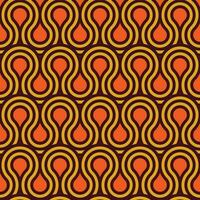 Retro geometric seamless pattern vector image