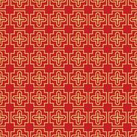 Retro geometric seamless pattern vector image