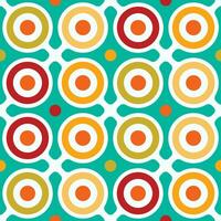 Retro geometric seamless pattern vector image
