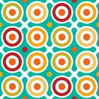 Retro geometric seamless pattern vector image