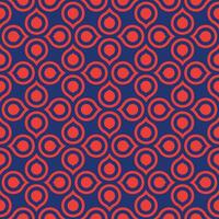 Retro geometric seamless pattern vector image