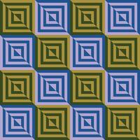 Retro geometric seamless pattern vector image