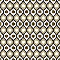 Retro geometric seamless pattern vector image