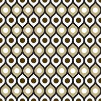 Retro geometric seamless pattern vector image