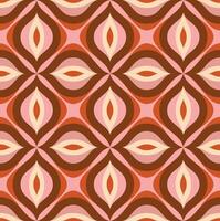 Retro geometric seamless pattern vector image