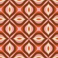 Retro geometric seamless pattern vector image